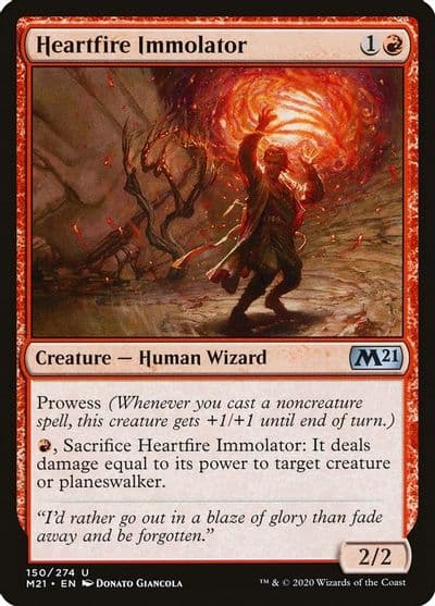 Heartfire Immolator Core Set 2021 Magic card