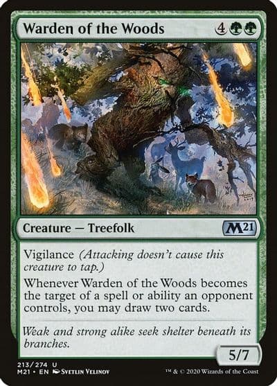 Warden of the Woods Core Set 2021 Magic card