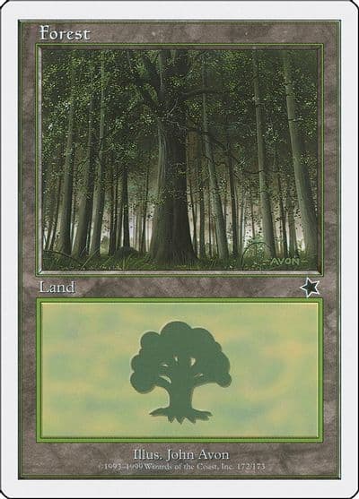 Forest 172 Starter 1999 Magic card