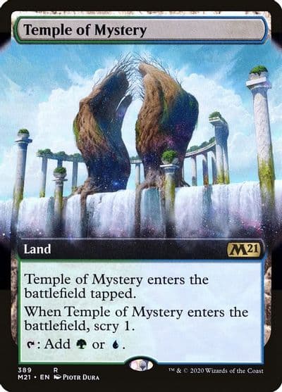 Temple of Mystery Extended Art Core Set 2021 Magic card