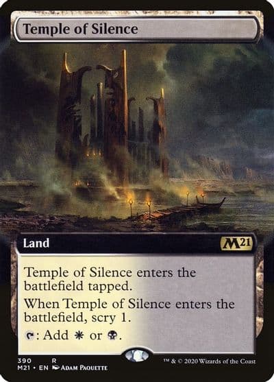 Temple of Silence Extended Art Core Set 2021 Magic card