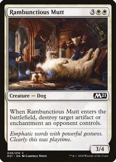 Rambunctious Mutt Core Set 2021 Magic card