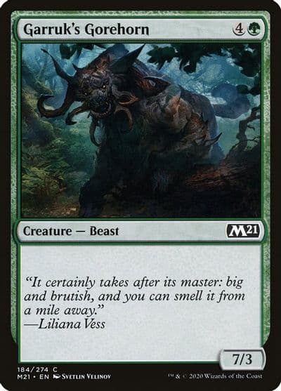 Garruks Gorehorn Core Set 2021 Magic card