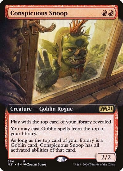 Conspicuous Snoop Extended Art Core Set 2021 Magic card