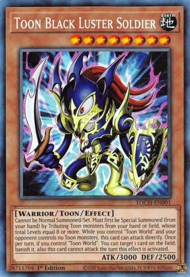 Toon Black Luster Soldier CR Toon Chaos Yu-Gi-Oh! card