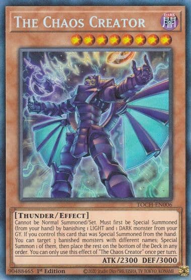 The Chaos Creator CR Toon Chaos Yu-Gi-Oh! card