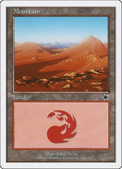 Mountain 168 Starter 1999 Magic card