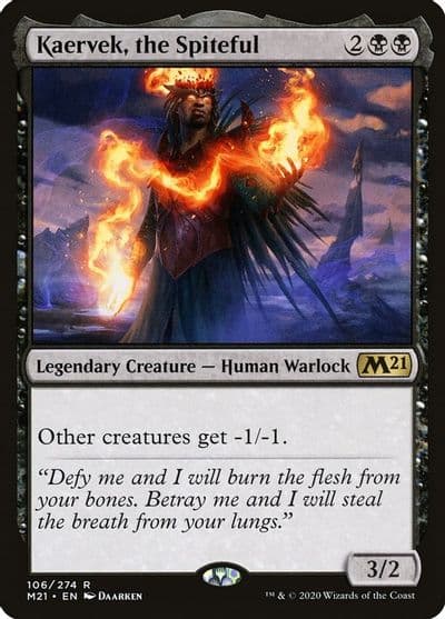 Kaervek the Spiteful Core Set 2021 Magic card