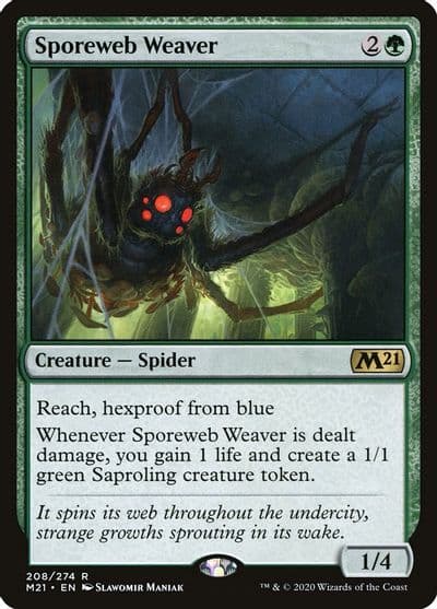 Sporeweb Weaver Core Set 2021 Magic card