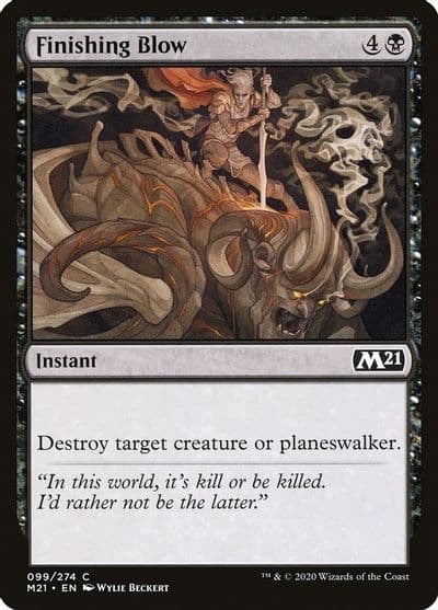 Finishing Blow Core Set 2021 Magic card
