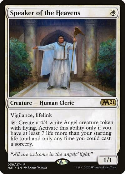Speaker of the Heavens Core Set 2021 Magic card