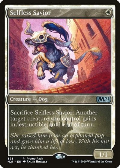 Selfless Savior Promo Pack: Core Set 2021 Magic card