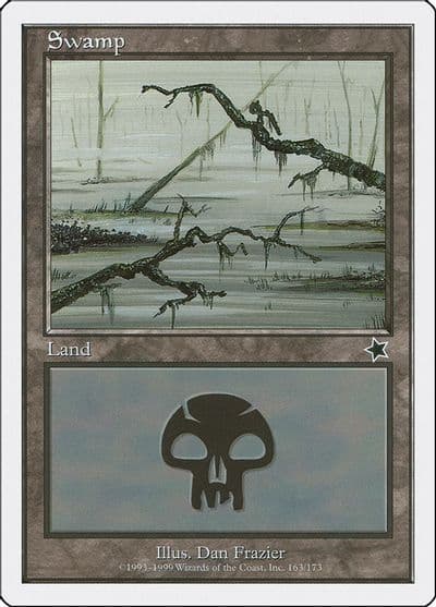 Swamp 163 Starter 1999 Magic card