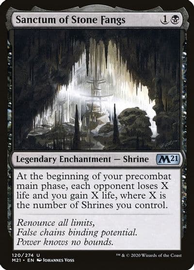 Sanctum of Stone Fangs Core Set 2021 Magic card