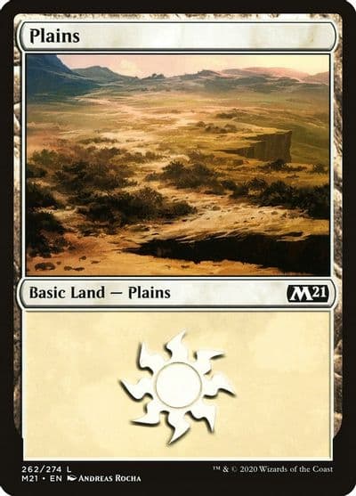 Plains 262 Core Set 2021 Magic card