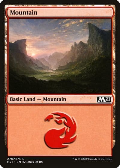 Mountain 270 Core Set 2021 Magic card