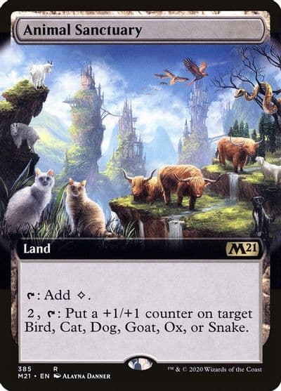 Animal Sanctuary Extended Art Core Set 2021 Magic card