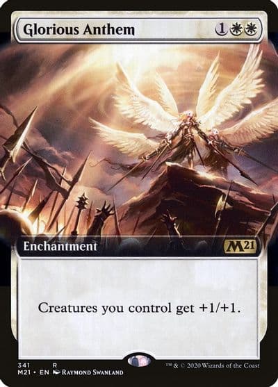 Glorious Anthem Extended Art Core Set 2021 Magic card
