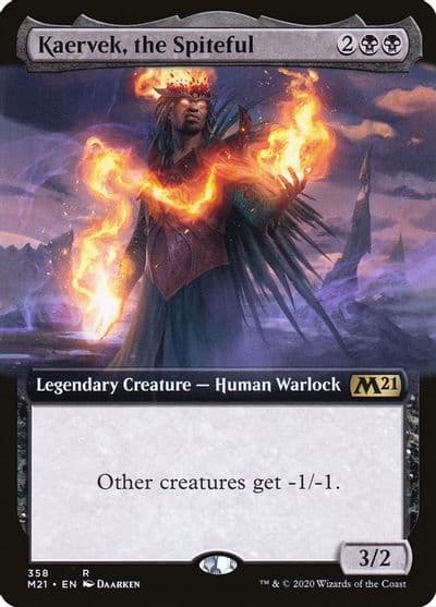 Kaervek the Spiteful Extended Art Core Set 2021 Magic card