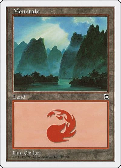 Mountain 177 Portal Three Kingdoms Magic card