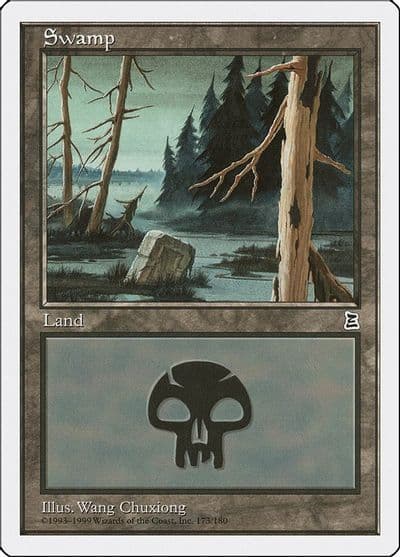 Swamp 173 Portal Three Kingdoms Magic card