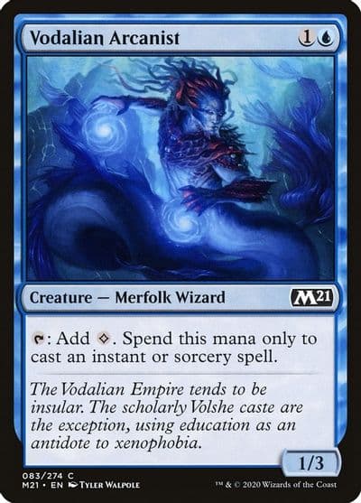Vodalian Arcanist Core Set 2021 Magic card