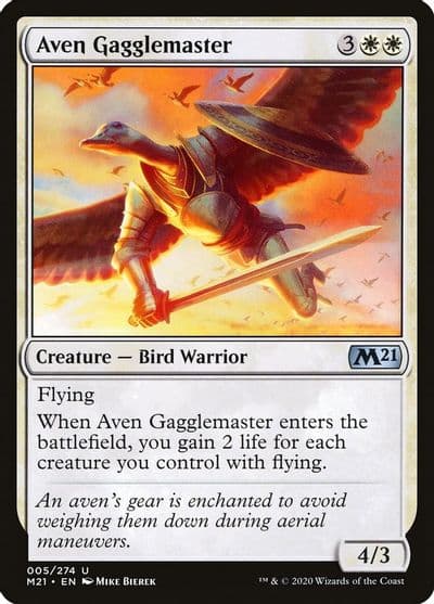 Aven Gagglemaster Core Set 2021 Magic card