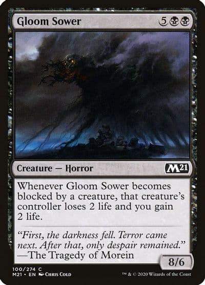 Gloom Sower Core Set 2021 Magic card