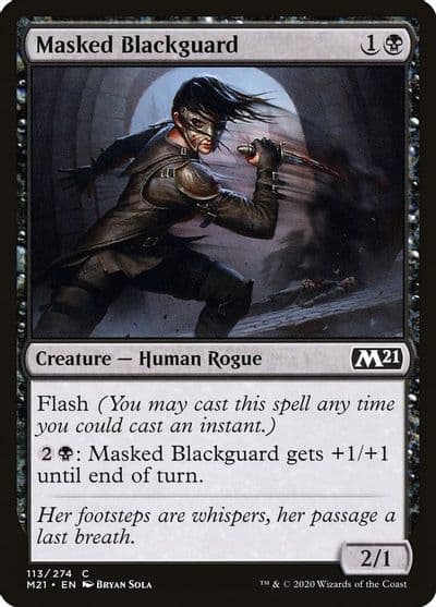 Masked Blackguard Core Set 2021 Magic card