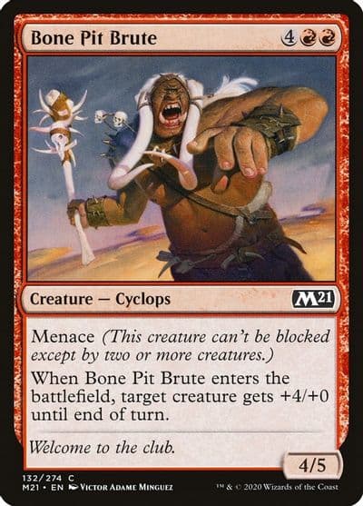 Bone Pit Brute Core Set 2021 Magic card