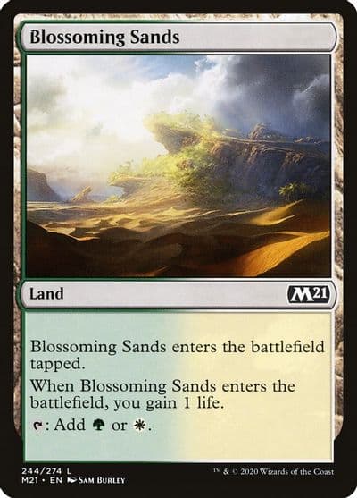 Blossoming Sands Core Set 2021 Magic card