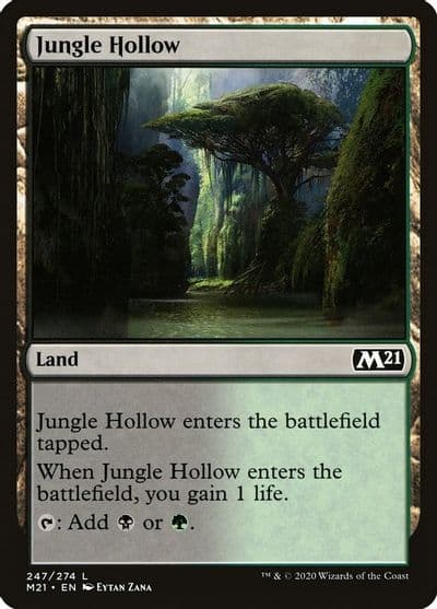 Jungle Hollow Core Set 2021 Magic card