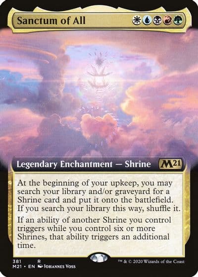 Sanctum of All Extended Art Core Set 2021 Magic card