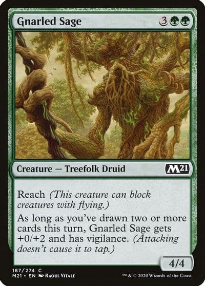 Gnarled Sage Core Set 2021 Magic card