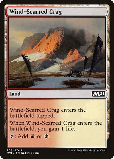 Wind Scarred Crag Core Set 2021 Magic card