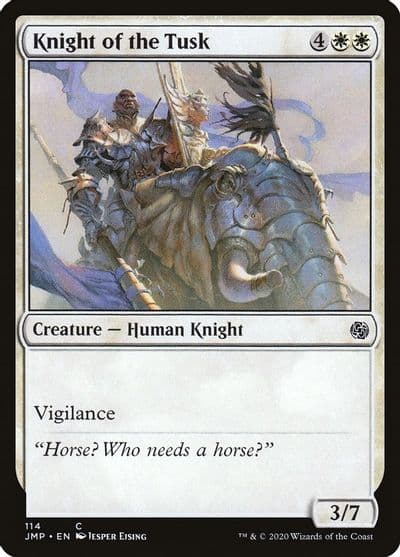 Knight of the Tusk Jumpstart Magic card