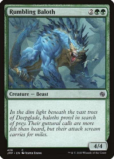 Rumbling Baloth Jumpstart Magic card