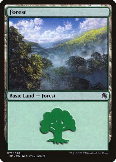 Forest 071 Jumpstart Magic card