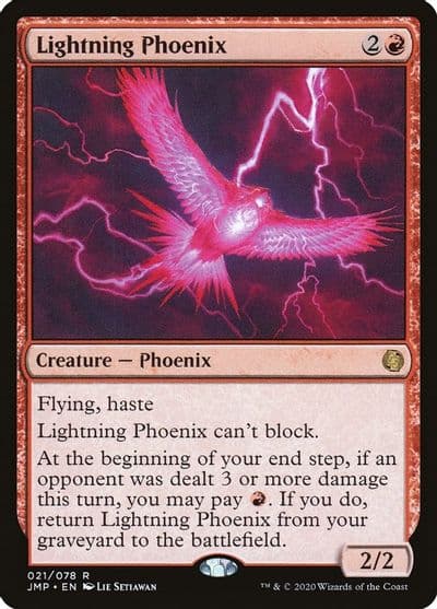 Lightning Phoenix Jumpstart Magic card