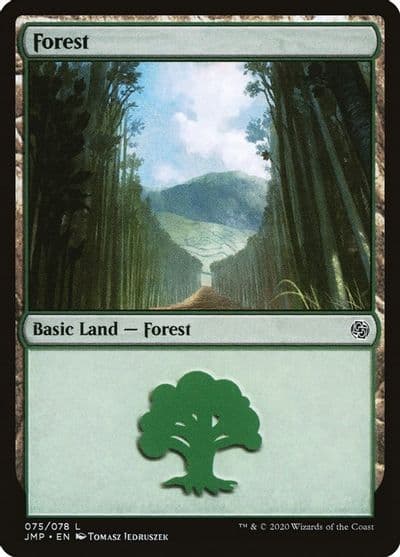 Forest 075 Jumpstart Magic card