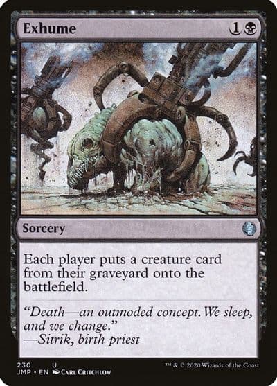 Exhume Jumpstart Magic card