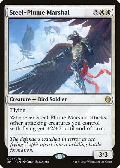 Steel Plume Marshal Jumpstart Magic card