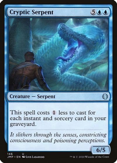 Cryptic Serpent Jumpstart Magic card