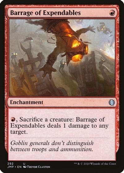 Barrage of Expendables Jumpstart Magic card