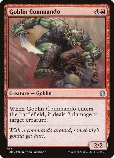 Goblin Commando Jumpstart Magic card