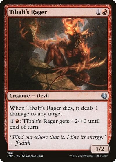 Tibalts Rager Jumpstart Magic card