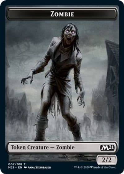 Zombie Token Core Set 2021 Magic card