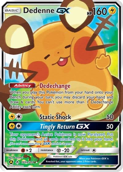 Dedenne GX - 195a/214 Alternate Art Promos Pokemon card