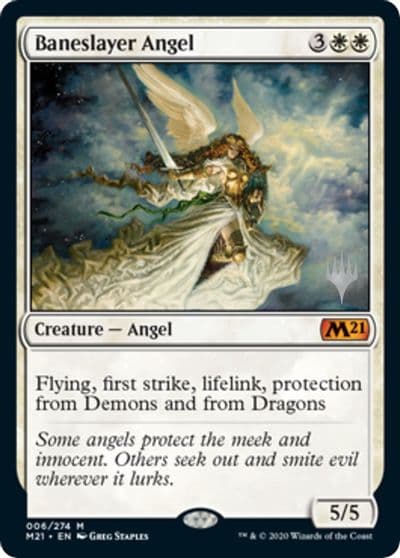 Baneslayer Angel Promo Pack: Core Set 2021 Magic card