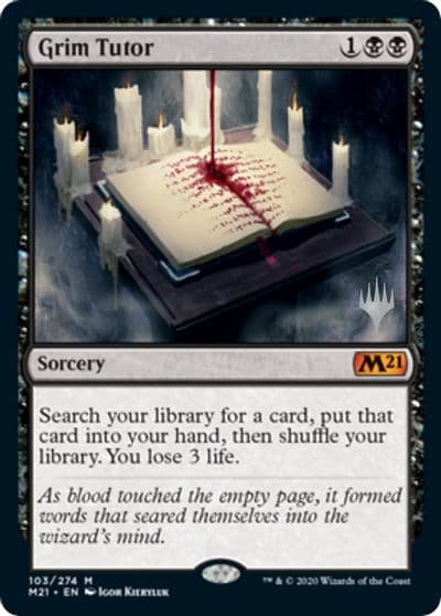 Grim Tutor Promo Pack: Core Set 2021 Magic card